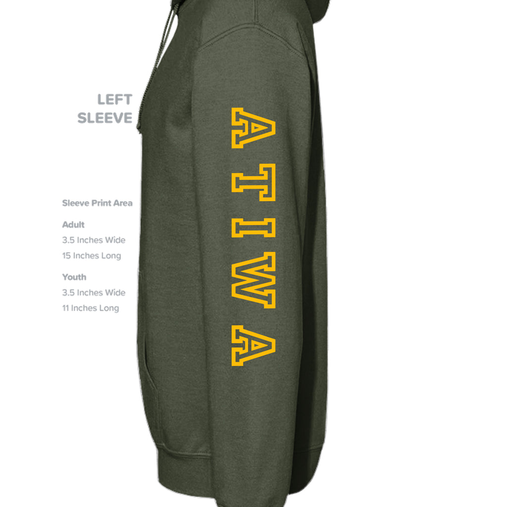MILITARY GREEN - SF500 - SLEEVE_LEFT
