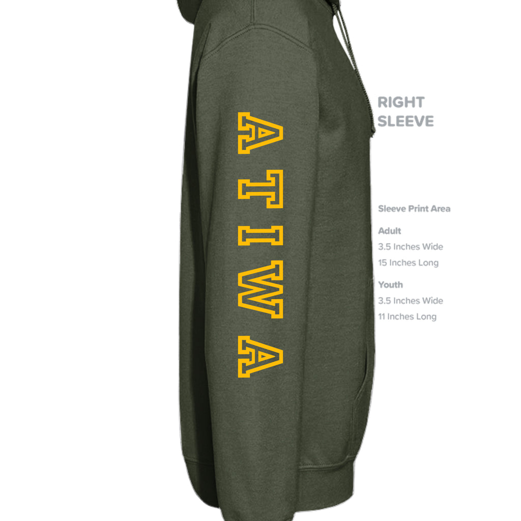 MILITARY GREEN - SF500 - SLEEVE_RIGHT