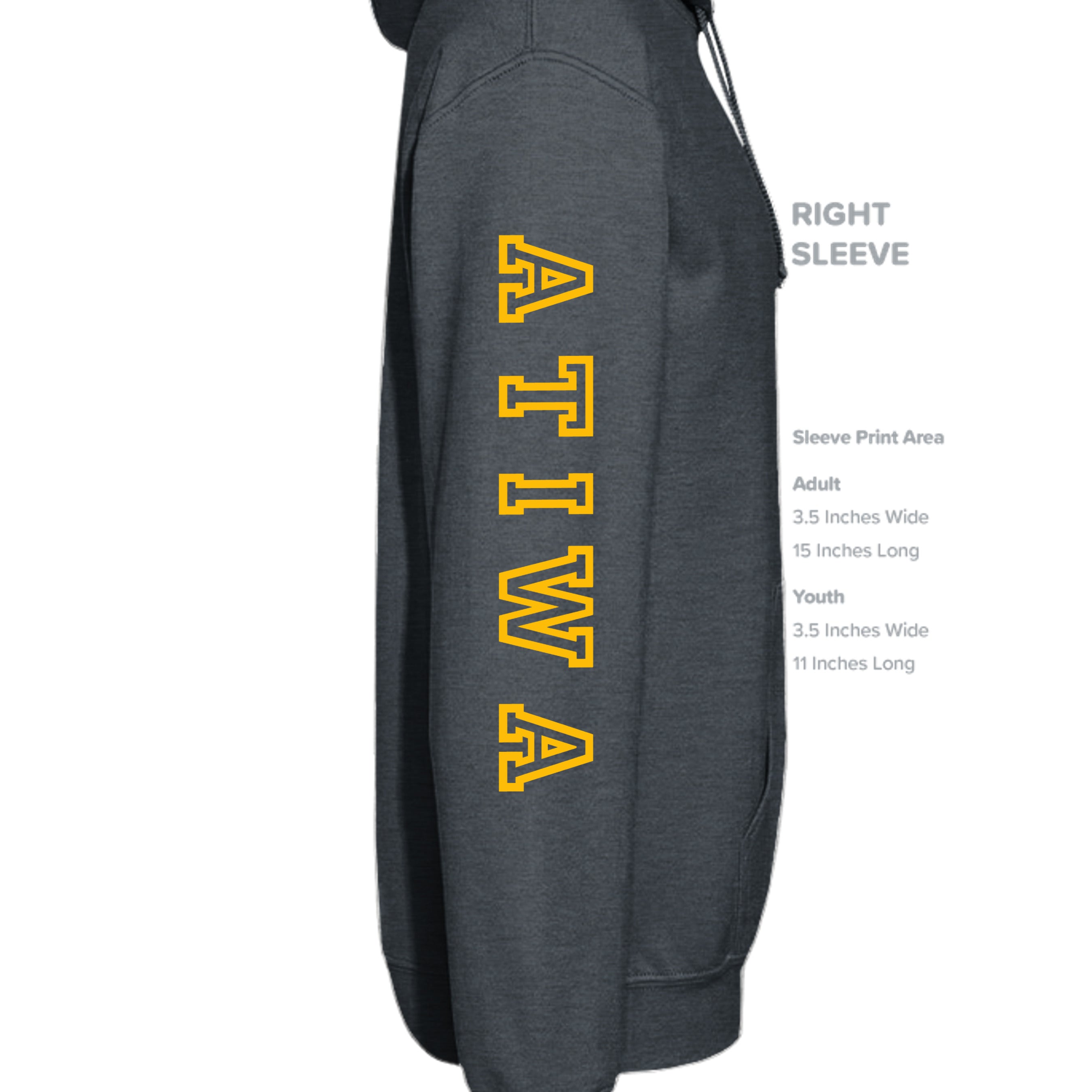 DARK HEATHER - SF500 - SLEEVE_RIGHT