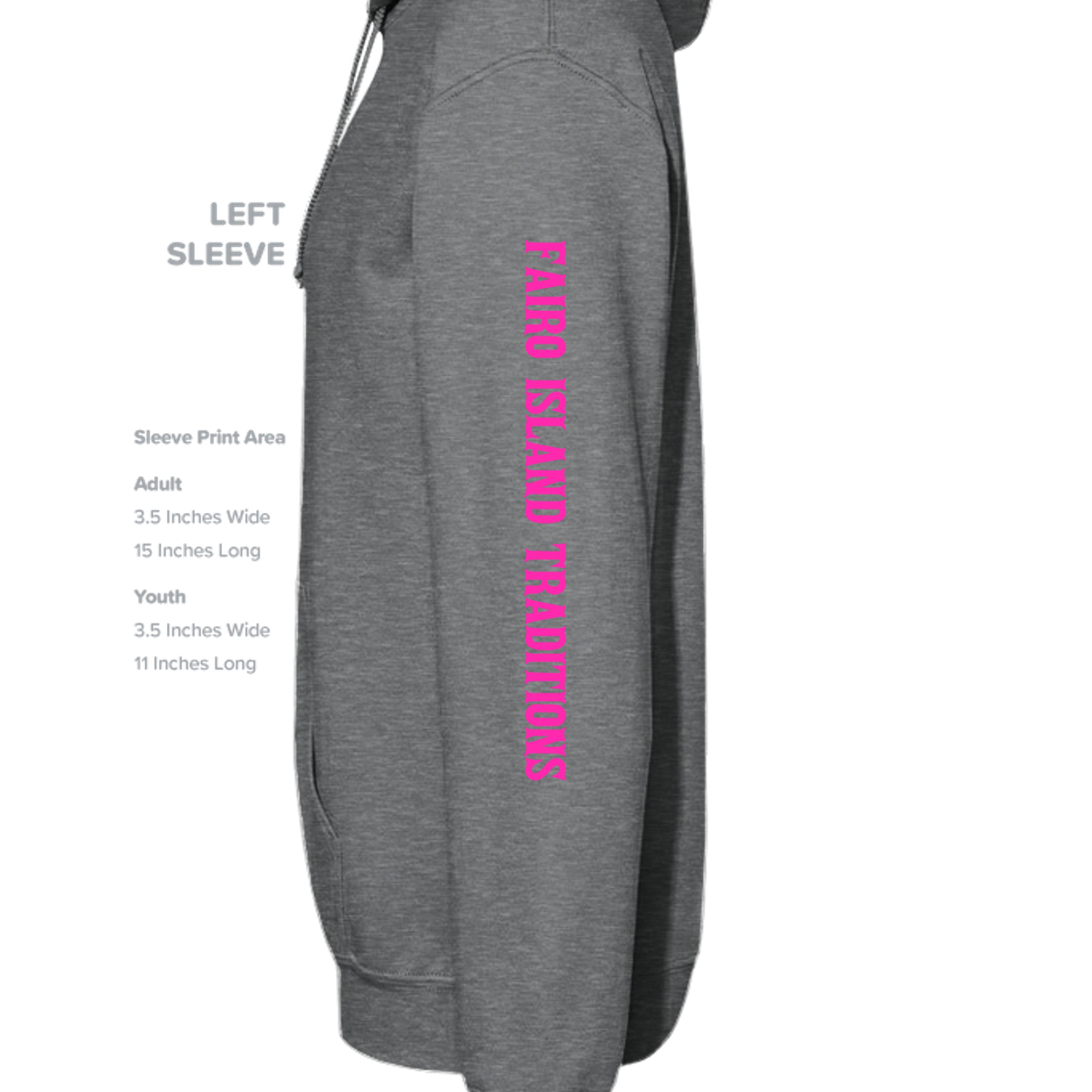 Fan Charcoal Heather - G185 - SLEEVE_LEFT