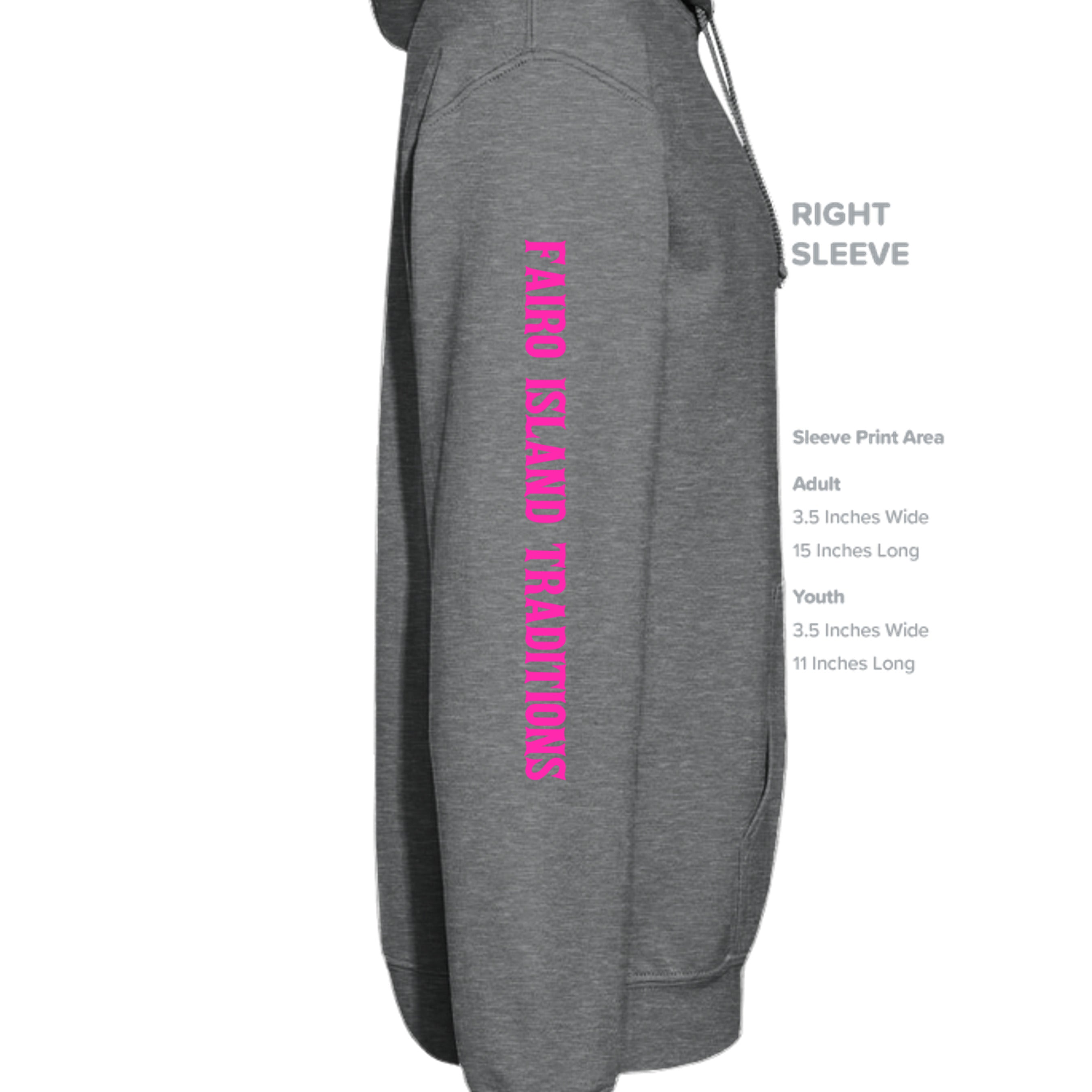 Fan Charcoal Heather - G185 - SLEEVE_RIGHT